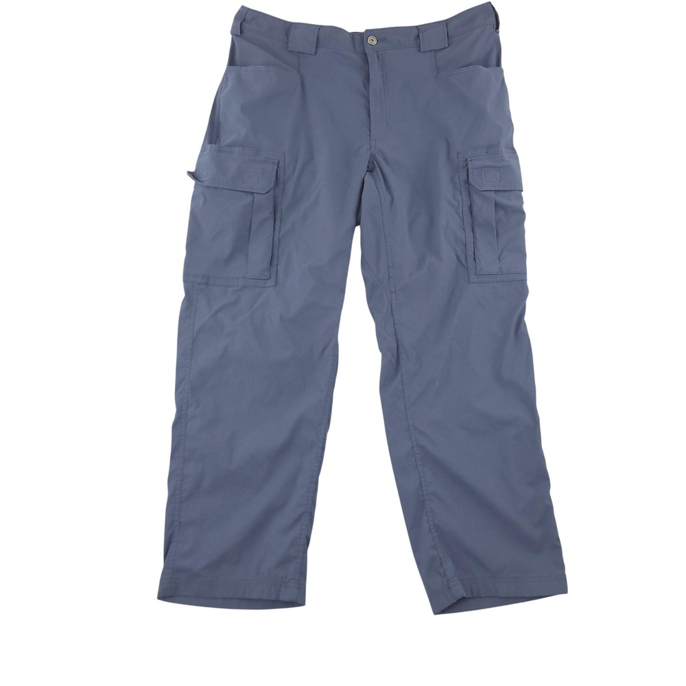Duluth Trading Co Pants Mens 40x30 Blue Cargo Microfiber Stretch Hiking Outdoor